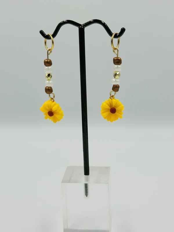 Hearing Aid Charms - Sunflower Hearing Aid Charms Set of 2 - Hearing Aid Accessories
