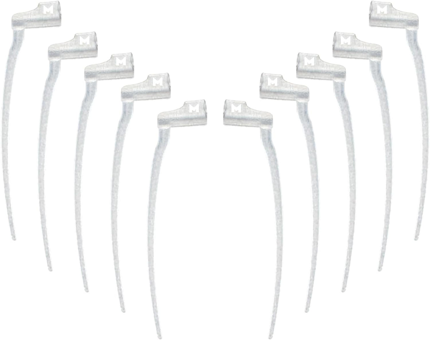 GN Resound receiver Sport Lock for Linx 3D/Quattro/Key Models - Pack of 10 Retention Tail for Hearing Aids