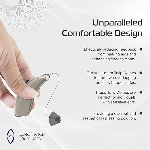 GN Resound Hearing Aid Semi Open Tulip Dome - Pack of 10