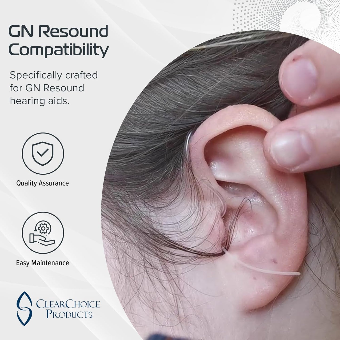 GN Resound Sport Lock for ONE/Omnia/NEXIA/VIVIA - Pack of 10 Retention Tail for Hearing Aids