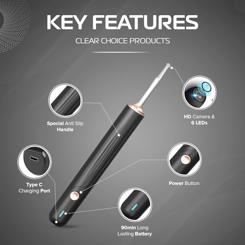 Ear Wax Removal with Camera, Earwax Remover Tool