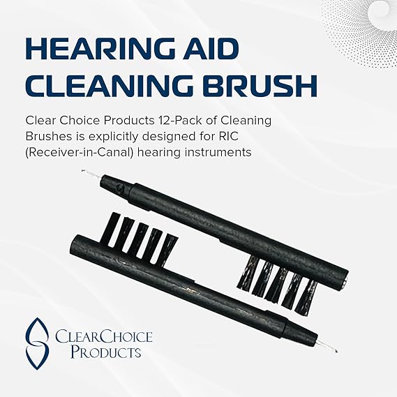 Hearing Aid Cleaning Brush with Magnet