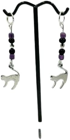 Hearing Aid Charms - Halloween Cat Hearing Aid Charms Set of 2 - Hearing Aid Accessories