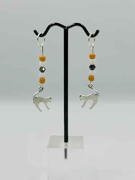 Hearing Aid Charms - Halloween Cat Hearing Aid Charms Set of 2 - Hearing Aid Accessories