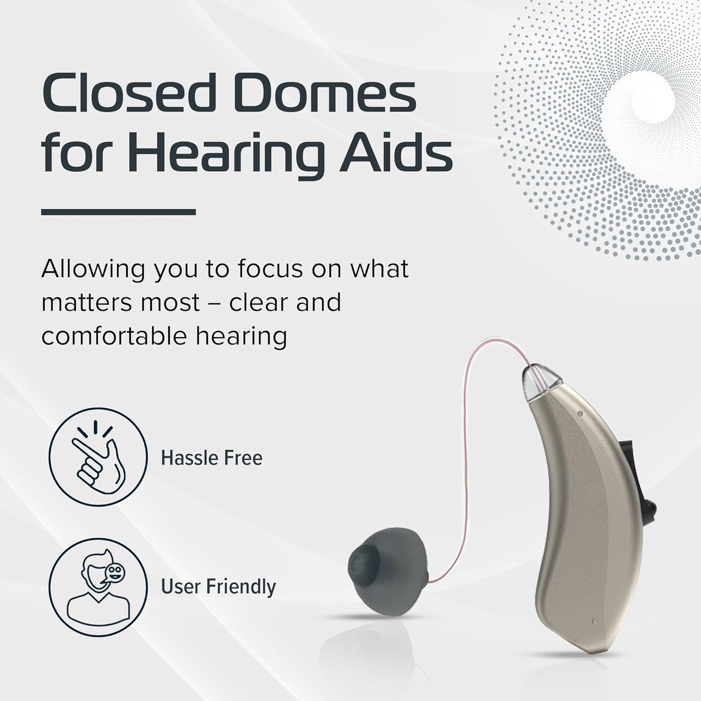 GN Resound Hearing Aid Closed Dome - Pack of 10