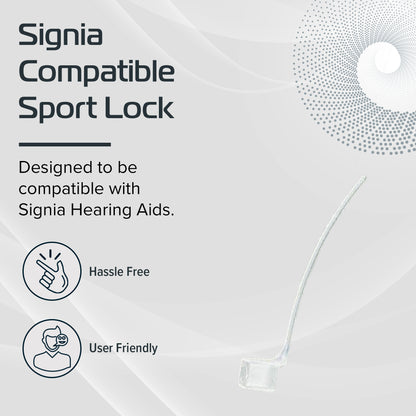 Signia Sport Lock Pack of 4 Retention Tail for Hearing Aids