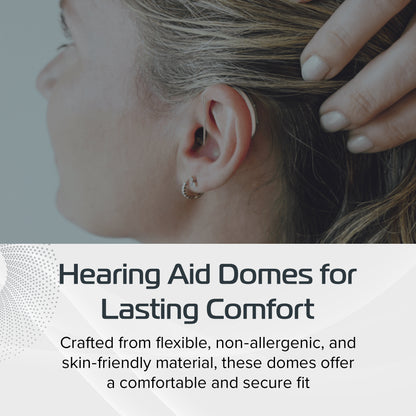 Widex  Vented Sleeve Hearing Aid Domes Pack of 6 for Lasting Comfort, Small