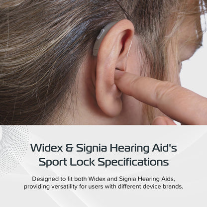 Widex & Signia Sport Lock Pack of 4 Retention Tail for Hearing Aids