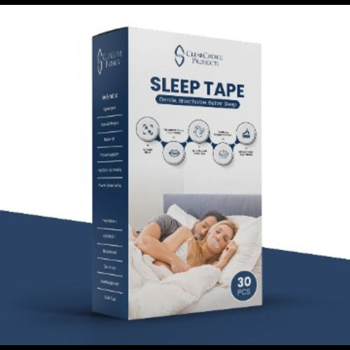 Sleep Tape for Adults | 30 Pcs Mouth Tape for Sleeping | Anti Snoring Strips for Better Nasal Breathing | Hypoallergenic, Strong Adhesive, Comfortable & Easy to Remove | Latex-Free
