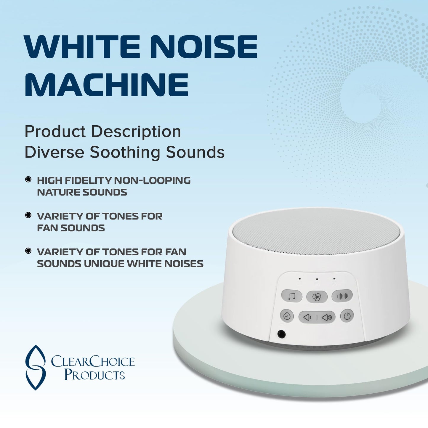 White Noise Machine with Loud Pink Brown Noise Machine with 28 Soothing Sounds Calming Sleep Noice