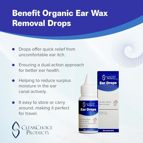 Organic Ear Wax Removal Drops for Clogged Ears