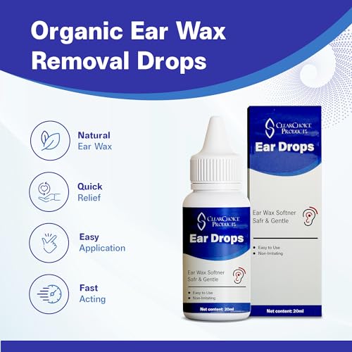 Organic Ear Wax Removal Drops for Clogged Ears